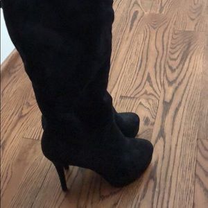 Charles David Black OTK Heel Boot 7.5